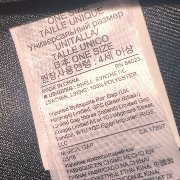 Gap backpack synthetic 100% leather Polyester Linings - Picture 4 of 9